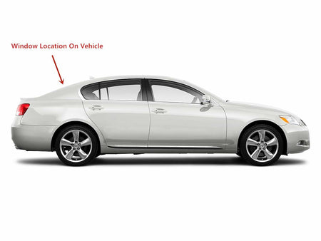 Heated W/Antenna Rear Window Back Glass Compatible with Lexus GS300 GS350 GS430 GS450 GS460 2006-2012 Models