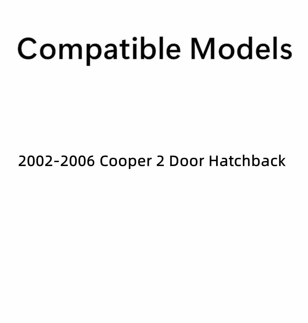 Passenger Right Side Quarter Window Quarter Glass Compatible with Mini Cooper 2 Door Hatchback 2002-2006 Models