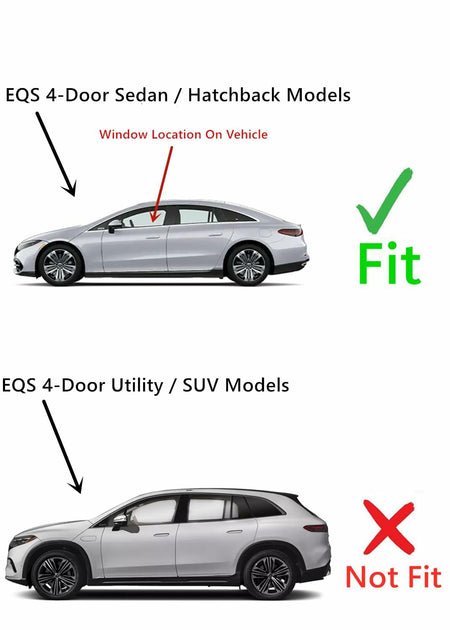 Tempered Driver Left Side Front Door Window Door Glass Compatible with Mercedes Benz EQS (EQS 450, EQS 450+, EQS 53 AMG, EQS AMG) 4-Door Sedan/Hatchback 2022-2025 Models