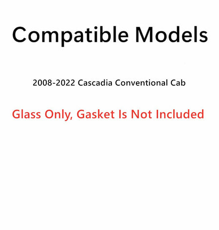 Laminated Driver Left Side Front Windshield Window Glass Compatible with Freightliner Cascadia 2008-2022 Models