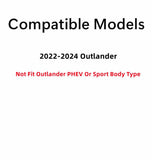 Chrome Moulding Type Passenger Right Side Quarter Window Quarter Glass Compatible with Mitsubishi Outlander 2022-2024 ( Not fit Sport Body Type , PHEV Or Dark Chrome Moulding Type )