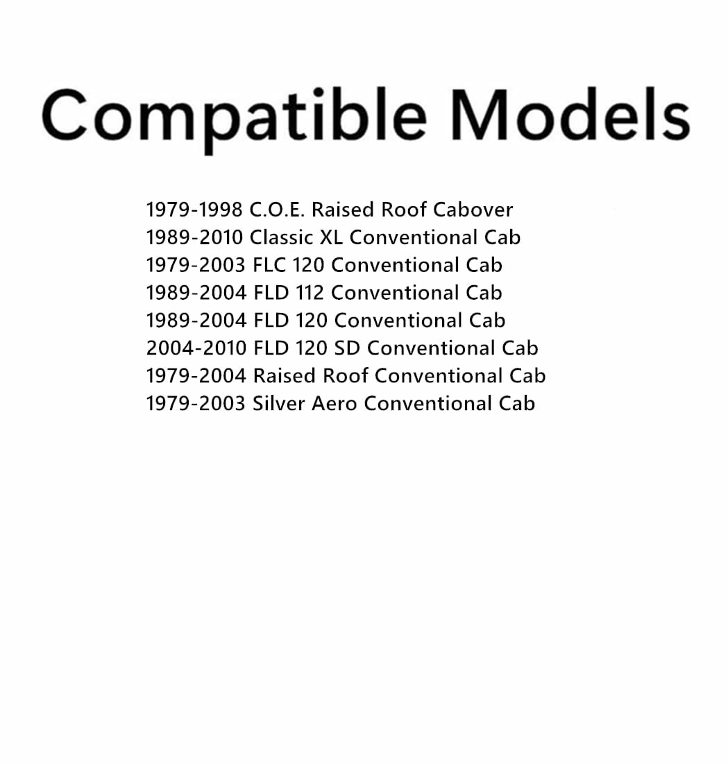 Glass Only Tempered Passenger Right Side Door Lower Window Glass Compatible with Freightliner Classic XL FLD120SD 1989-2010 & FLC120 FLC112 FLD120 Silver Aero Raised Roof 1979-2004 Models
