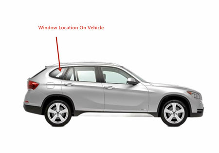 Clear Passenger Right Side Quarter Window Quarter Glass Compatible with BMW X1 2011-2015 Models