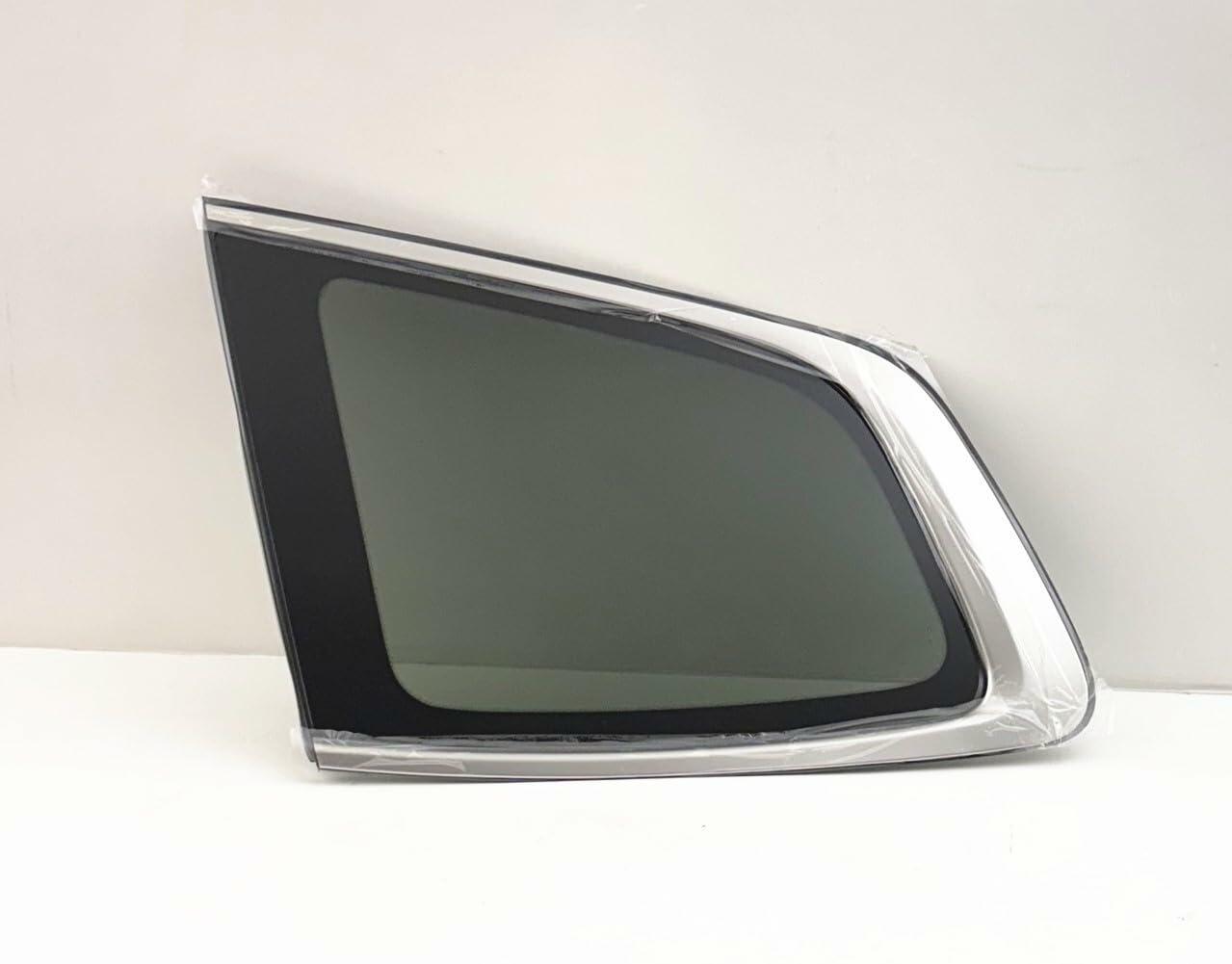 Chrome Moulding Style Tempered Driver Left Side Quarter Window Quarter Glass Compatible with Kia Telluride 2020-2025 Models