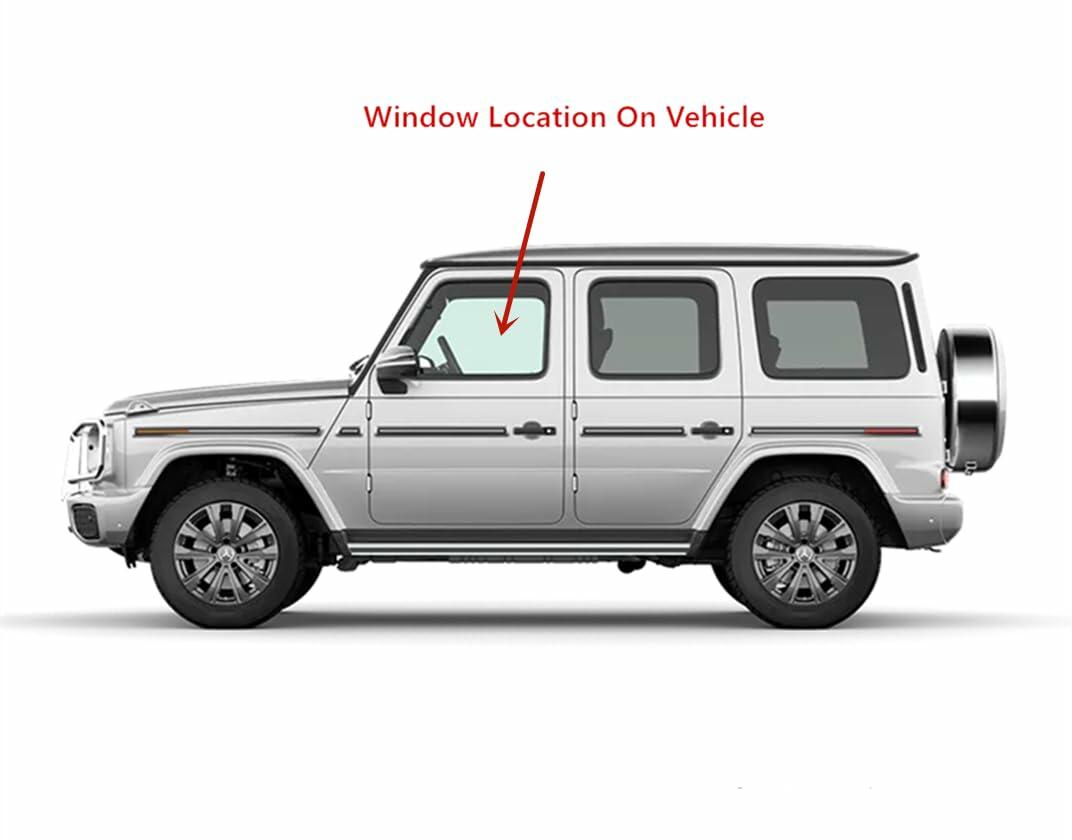 Laminated Driver Left Side Front Door Window Glass Compatible with Mercedes Benz G500 G550 G63AMG 2019-2025 Models
