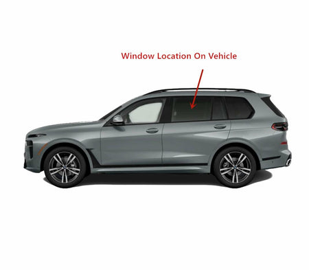 Laminated Driver Left Side Rear Door Window Glass Compatible with BMW X7 2019-2026 Models
