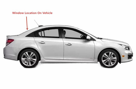 Heated Back Window Back Glass Compatible with Chevrolet Cruze 2010-2015 Models/ Cruze Limited 2016 4 Door Sedan Models