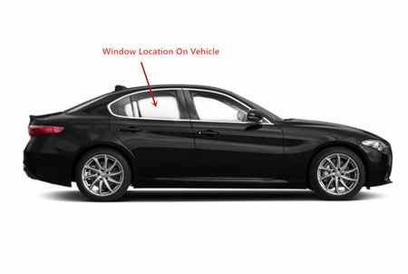 Tempered Passenger Right Side Rear Door Window Door Glass Compatible with Alfa Romeo Giulia 2017-2025 Models