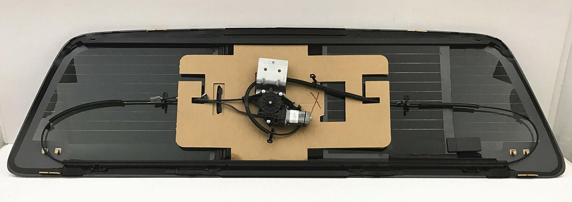 OE Heated Power Slider Back Window Glass Back Slider Compatible with Ford F250/F350/F450/F550/F650/F750 Pickup 2011-2016 Models