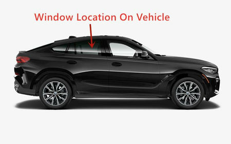 Tempered Passenger Right Side Rear Door Window Glass Compatible with BMW X6 2020-2025 Models
