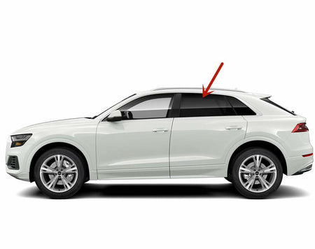 Driver Left Side Rear Door Window Door Glass Compatible with Audi Q8 2020-2026 Models