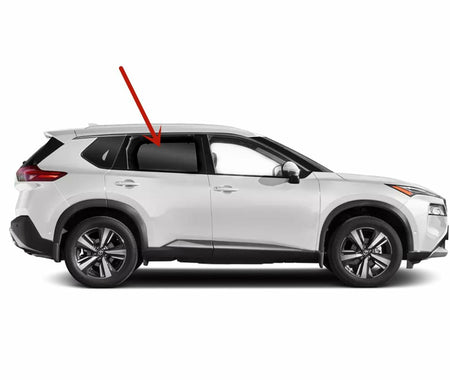 Tempered Passenger Right Side Rear Door Window Door Glass Compatible with Nissan Rogue 2021-2026 Models (Not For Rogue Sport)