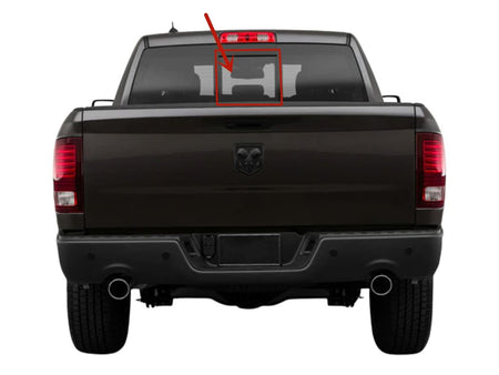Center Piece Compatible with Chevrolet Ram 1500 2019-2026 Models Heated Power Slider (Not for 1500 Classic)
