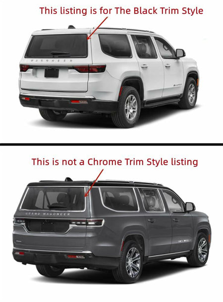 Laminated Black Trim Heated Rear Back Tailgate Liftgate Window Glass Compatible with Jeep Wagoneer/Wagoneer L/Grand Wagoneer/Grand Wagoneer L 2022-2025 Models W/Feature