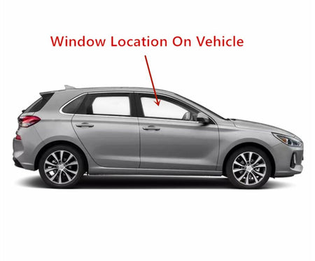 Tempered Passenger Right Side Front Door Window Glass Compatible with Hyundai Elantra GT 2018-2020 Models