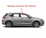 Tempered Passenger Right Side Front Door Window Glass Compatible with Hyundai Elantra GT 2018-2020 Models