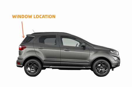Heated W/ Antenna Style Rear Back Window Back Tailgate Glass Compatible with Ford EcoSport 2018-2023 Models