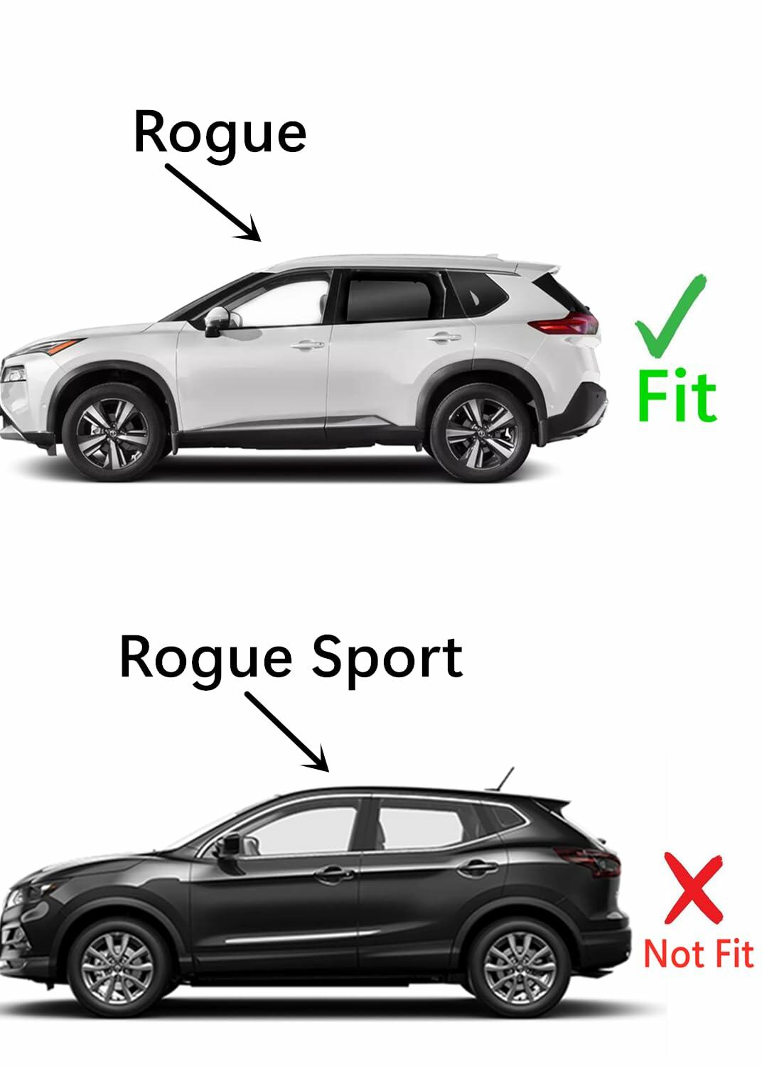 Tempered Driver Left Side Rear Door Window Door Glass Compatible with Nissan Rogue 2021-2026 Models (Not For Rogue Sport)