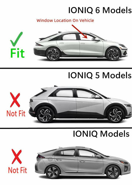 Laminated Passenger Right Side Front Door Window Door Glass Compatible with Hyundai IONIQ 6 2023-2025 Models (Not for IONIQ or IONIQ 5)