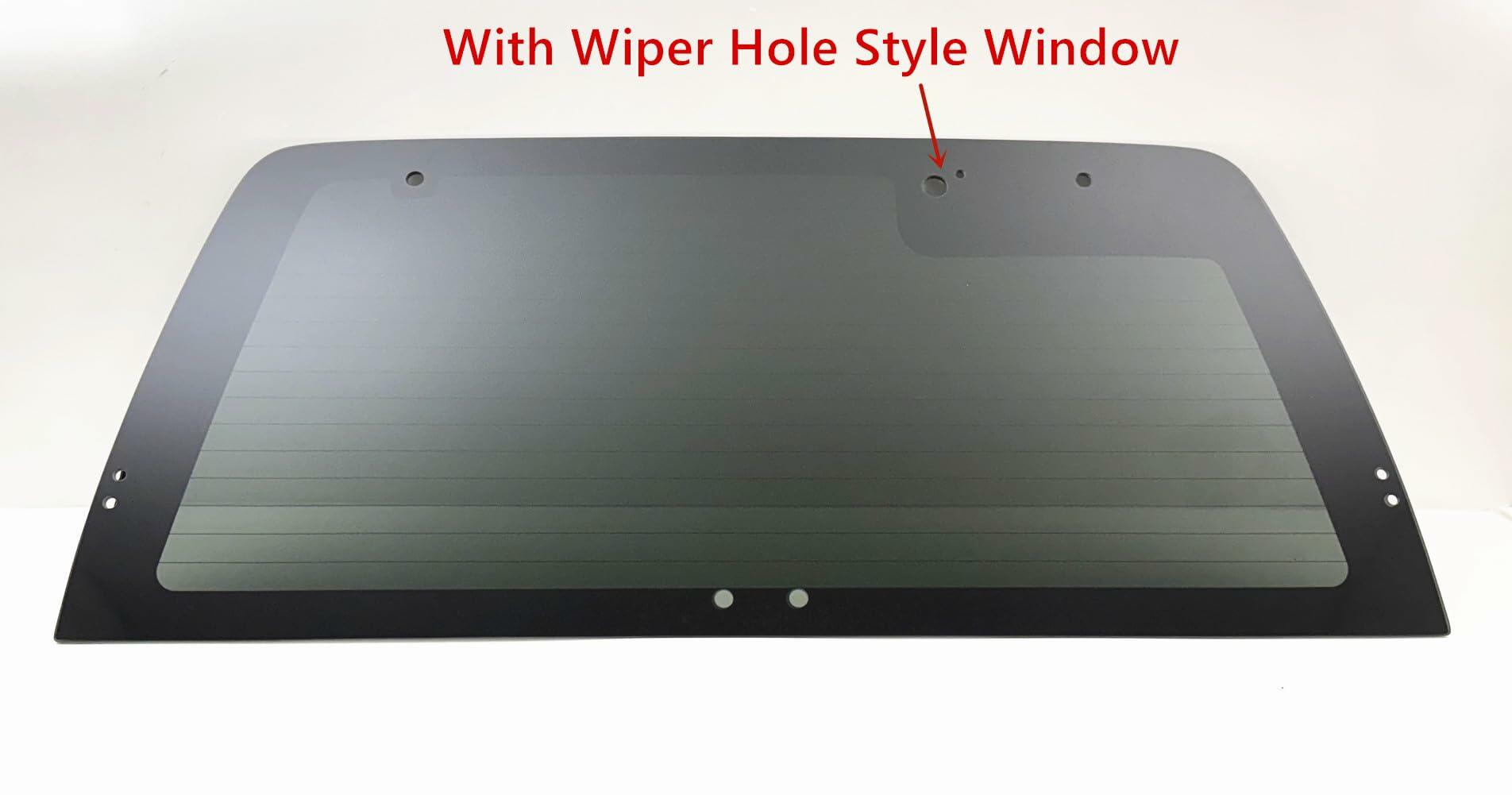 Privacy With Wiper Hole Style Heated Back LiftGate Window Back Glass Compatible with Chevrolet S10 Blazer 1991-1994/GMC Jimmy 1992-1994/GMC S15 Jimmy 1991/Oldsmobile Bravada 1991-1994 Models