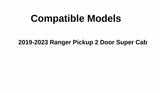 Factory Privacy Tinted Passenger Right Side Quarter Window Quarter Glass Compatible with Ford Ranger Pickup 2 Door Super Cab 2019-2023 Models