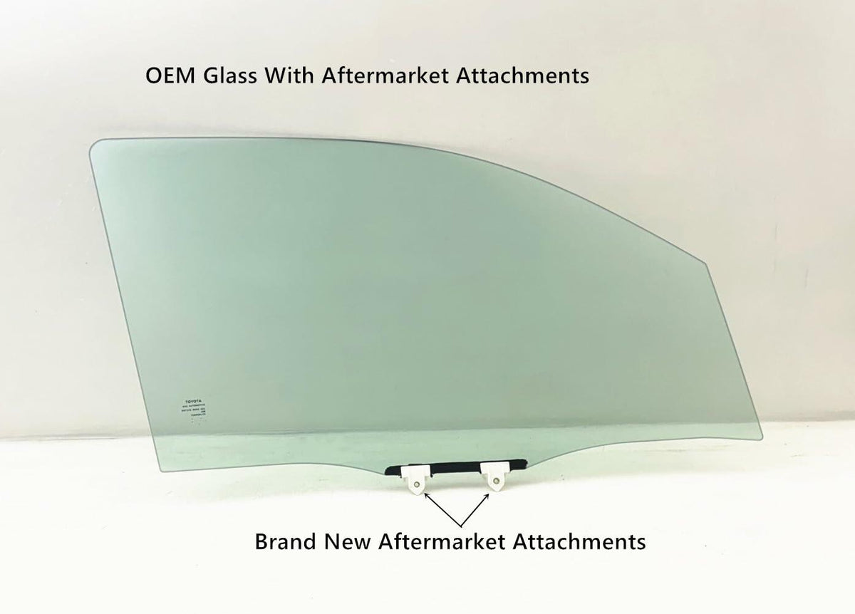 OEM With Aftermarket Attachments Tempered Passenger Right Side Front Door Window Glass Compatible with Toyota Tacoma Pickup 2024-2026 Models