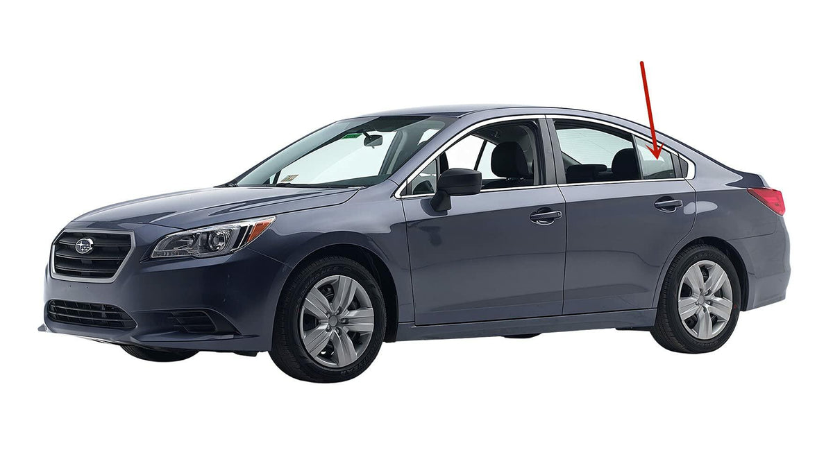 Driver Left Side Rear Vent Window Vent Glass Compatible with Subaru Legacy 2015-2019 Models
