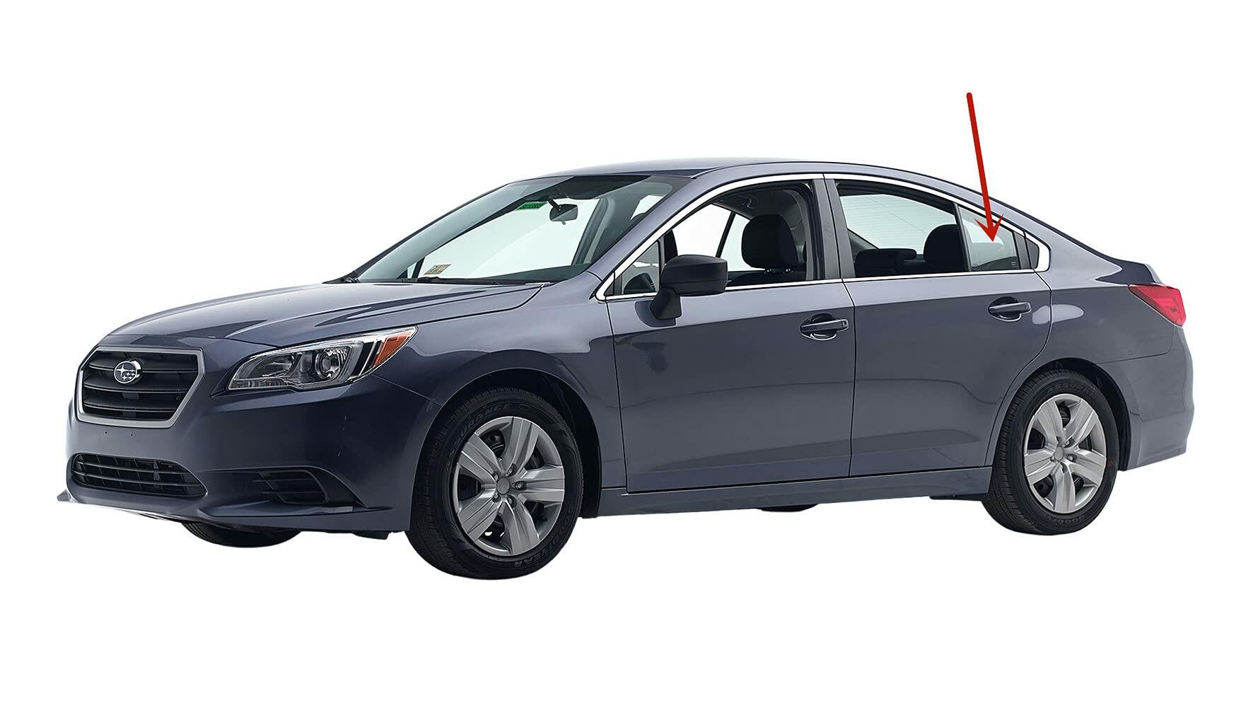 Driver Left Side Rear Vent Window Vent Glass Compatible with Subaru Legacy 2015-2019 Models