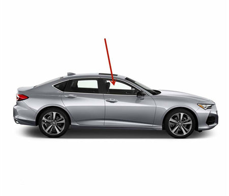 Tempered Passenger Right Side Front Door Window Door Glass Compatible with Acura TLX 2021-2025 Models