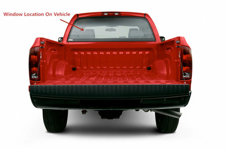 Stationary Non-Heated Back Window Back Glass Compatible with Dodge Ram Pickup 1500 2002-2008 & 2500 3500 2003-2009 & 4500 5500 2006-2009 & 3500Cab/Chs 4500Cab/Chs 5500Cab/Chs 2010 Models