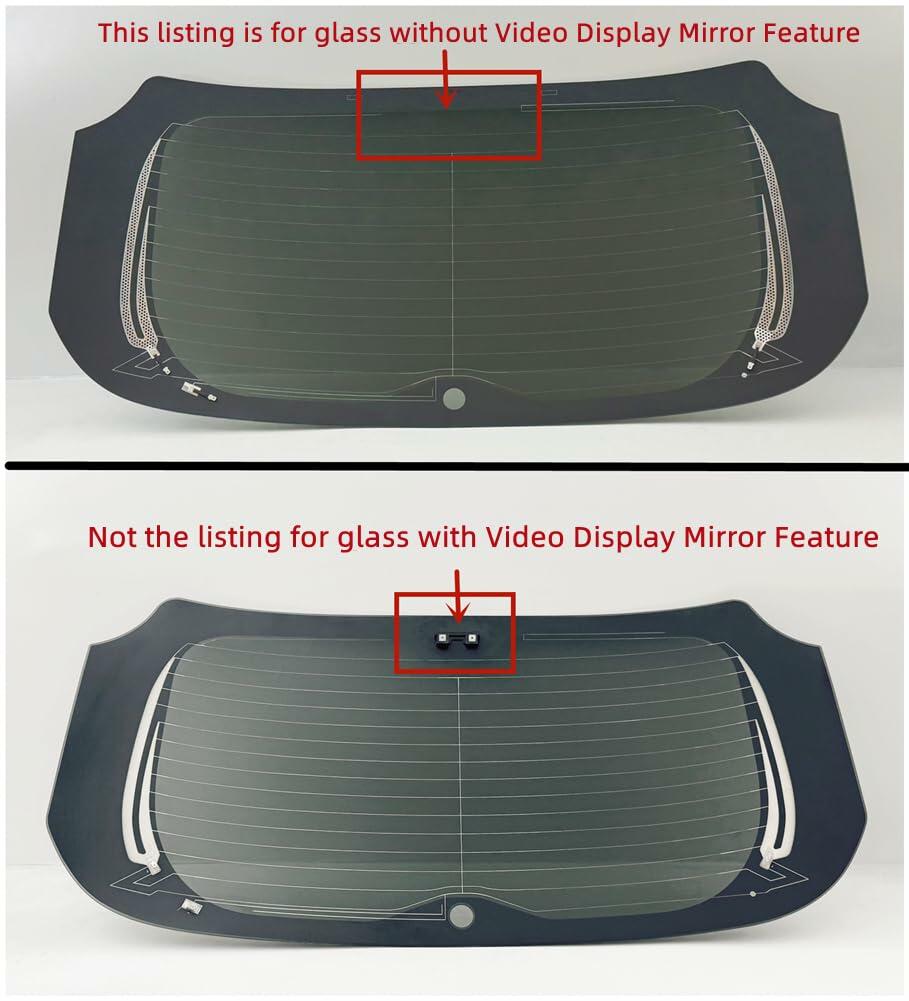 Heated Rear Back Window Back Glass with Antenna Compatible with Toyota Venza 2021-2024 Models