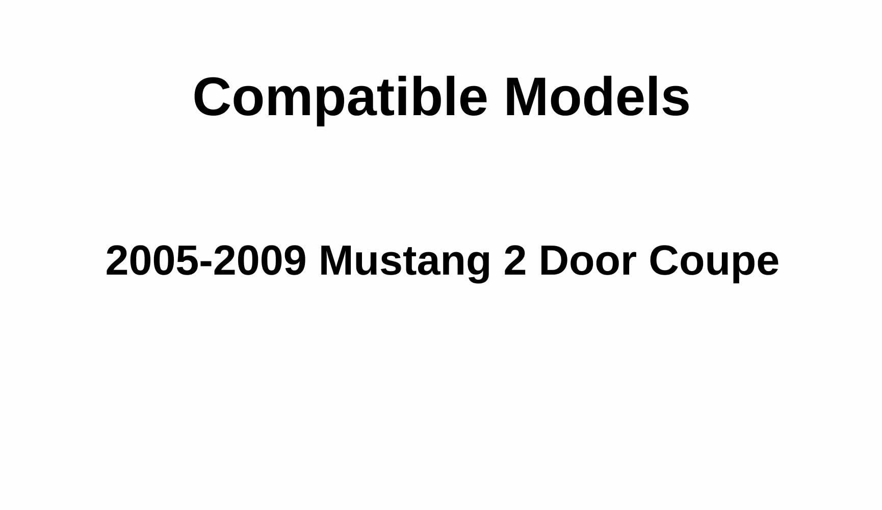 Factory Privacy Tinted Passenger Right Side Quarter Window Quarter Glass Compatible with Ford Mustang 2-Door Coupe 2005-2009 Models