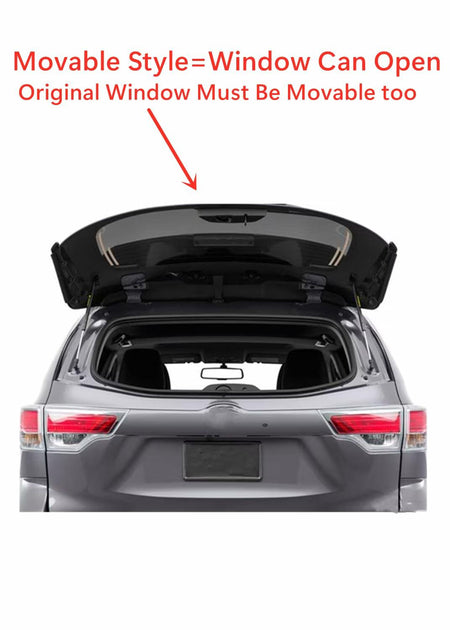 Movable Style Heated Rear Back Window Back Glass Compatible with Toyota Highlander 2014-2019 Models