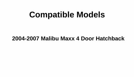Heated Back Window Back Glass Compatible with Chevrolet Malibu Maxx 4 Door Hatchback 2004-2007 Models