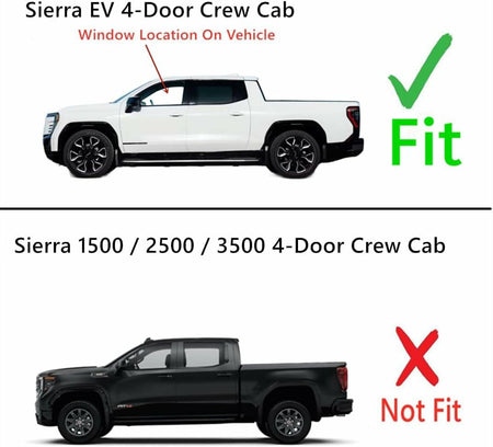 Laminated Driver Left Side Front Door Window Door Glass Compatible with GMC Sierra EV 2024-2026 Models