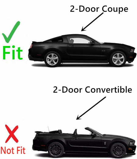 Factory Privacy Tinted Passenger Right Side Quarter Window Quarter Glass Compatible with Ford Mustang 2-Door Coupe 2010-2014 Models