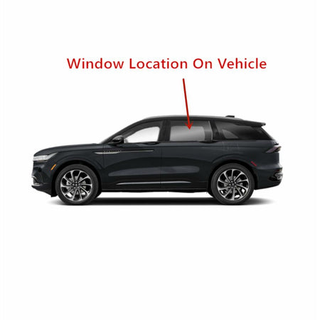 Tempered Driver Left Side Rear Door Window Door Glass Compatible with Lincoln Nautilus 2024-2026 Models
