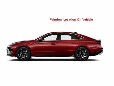 Tempered Driver Left Side Quarter Window Quarter Glass Compatible with Hyundai Sonata 2020-2026 Models