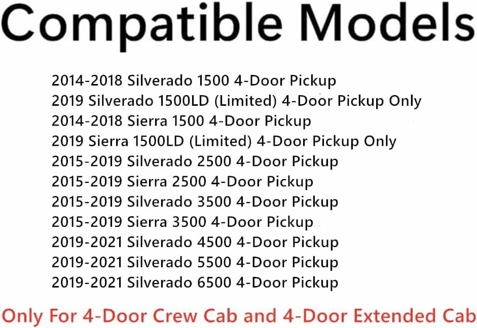 Privacy Driver Left Side Front Door Window Glass Compatible with Chevrolet Silverado GMC Sierra 1500 2014-2018 / 1500Limited 2019 / 2500 3500 2015-2019 / 4500 5500 6500 2019-2021 4-Dr Pickup