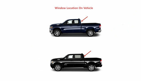 Heated Privacy Back Window Glass Power Back Slider Compatible with Ram Pickup 1500 2019-2024 Models (Not For 1500Classic)