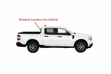OE Manual Slider Style Back Window Back Glass Compatible with Ford Maverick 2022-2026 Models