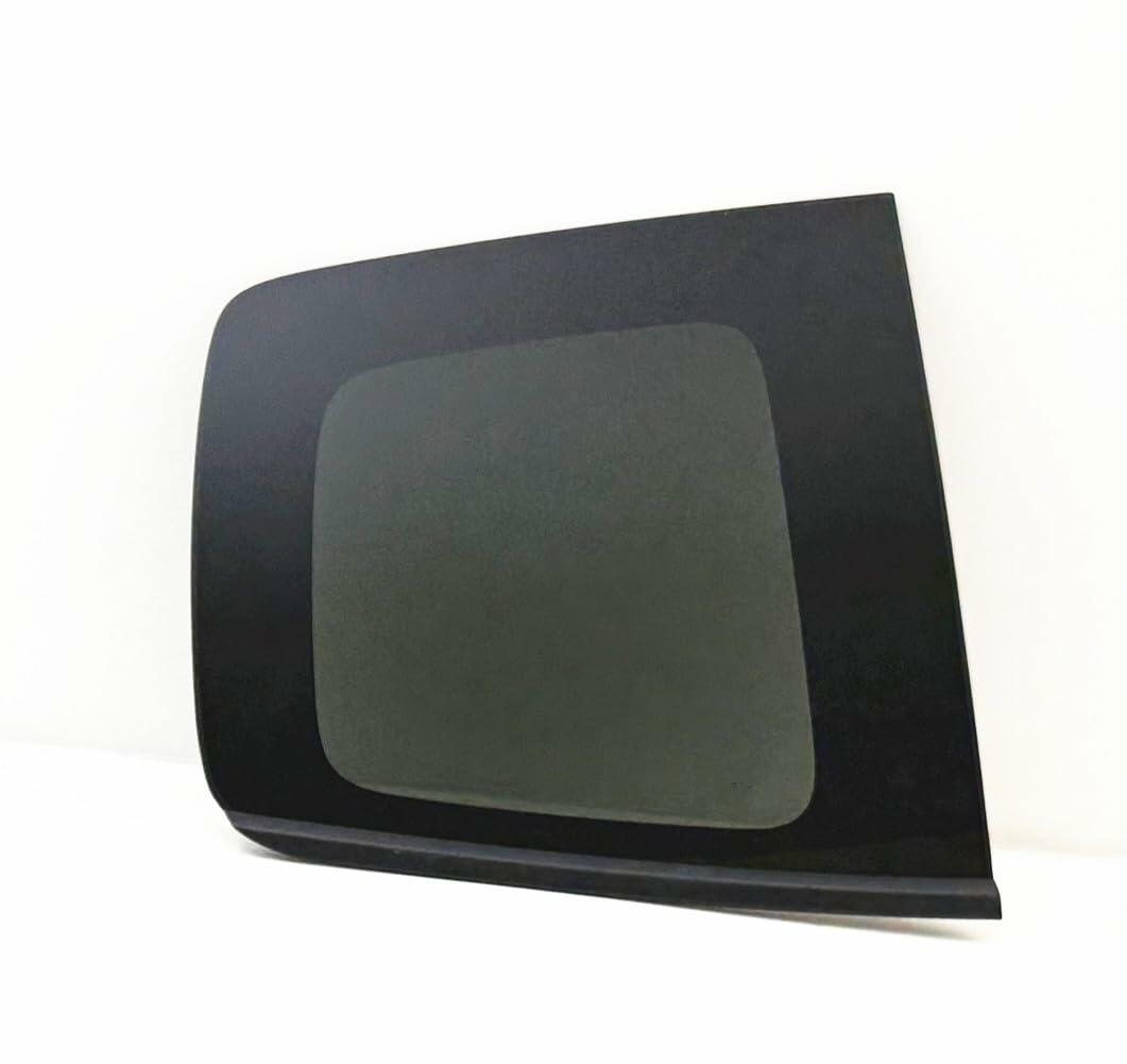 Black Molding Style Passenger Right Side Quarter Window Quarter Glass Compatible with Chevrolet Colorado GMC Canyon 2015-2023 Extended Cab Models