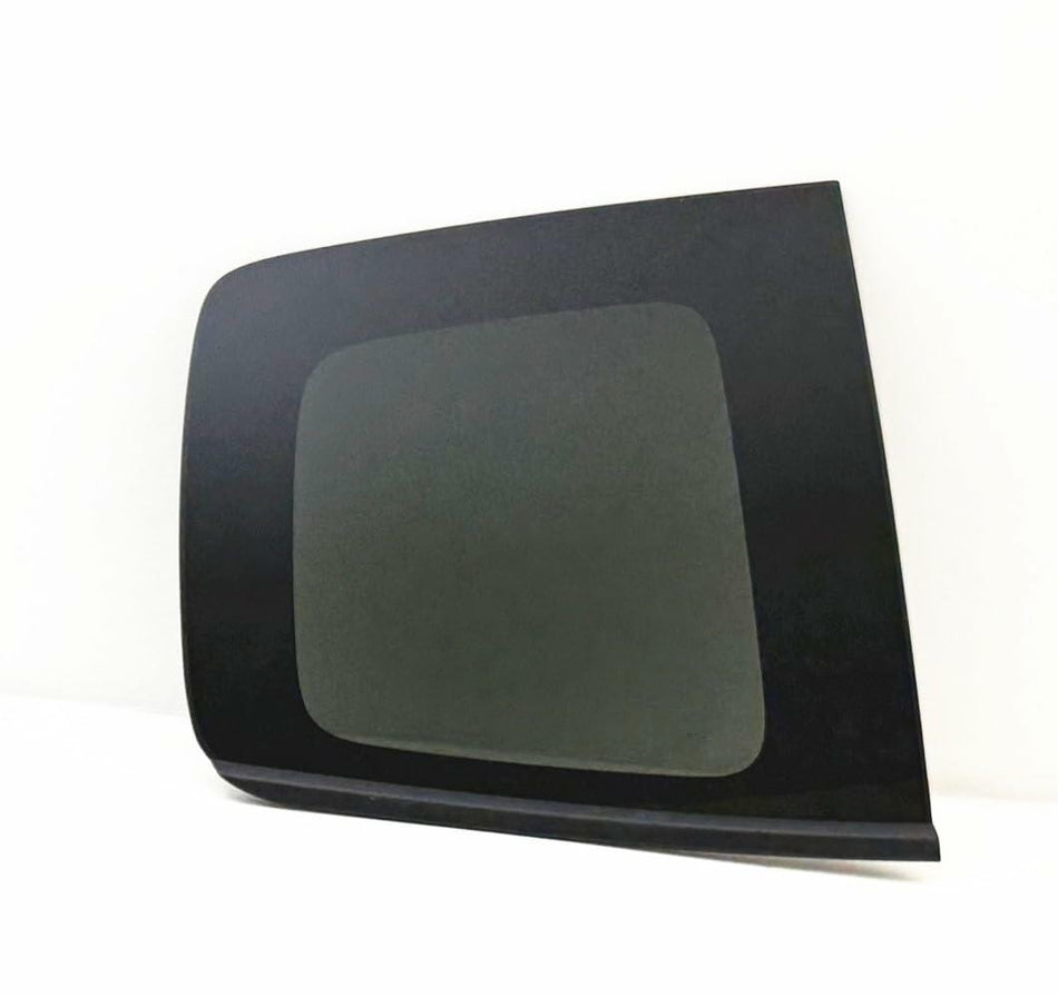 Black Molding Style Passenger Right Side Quarter Window Quarter Glass Compatible with Chevrolet Colorado GMC Canyon 2015-2023 Extended Cab Models