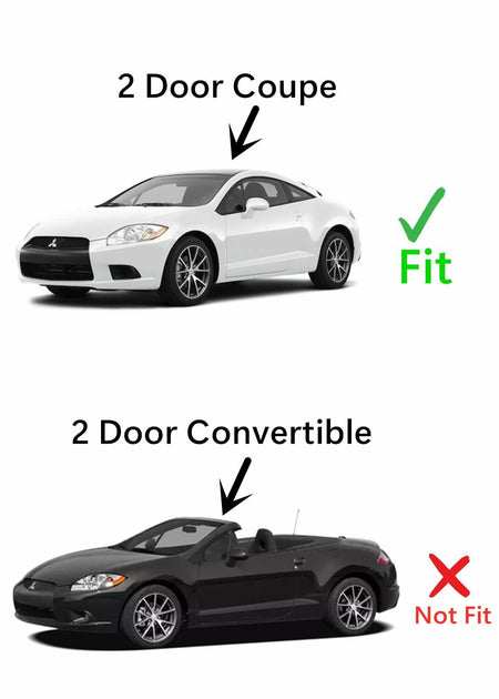 Heated Rear Back Window Back Glass Compatible with Mitsubishi Eclipse 2 Door Coupe 2006-2012 Models