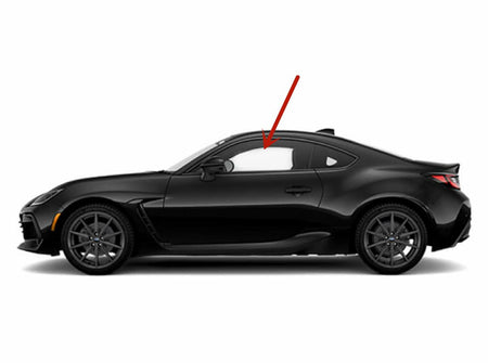Tempered Driver Left Side Door Window Door Glass Compatible with Subaru BRZ / Toyota GR86 2022-2025 Models