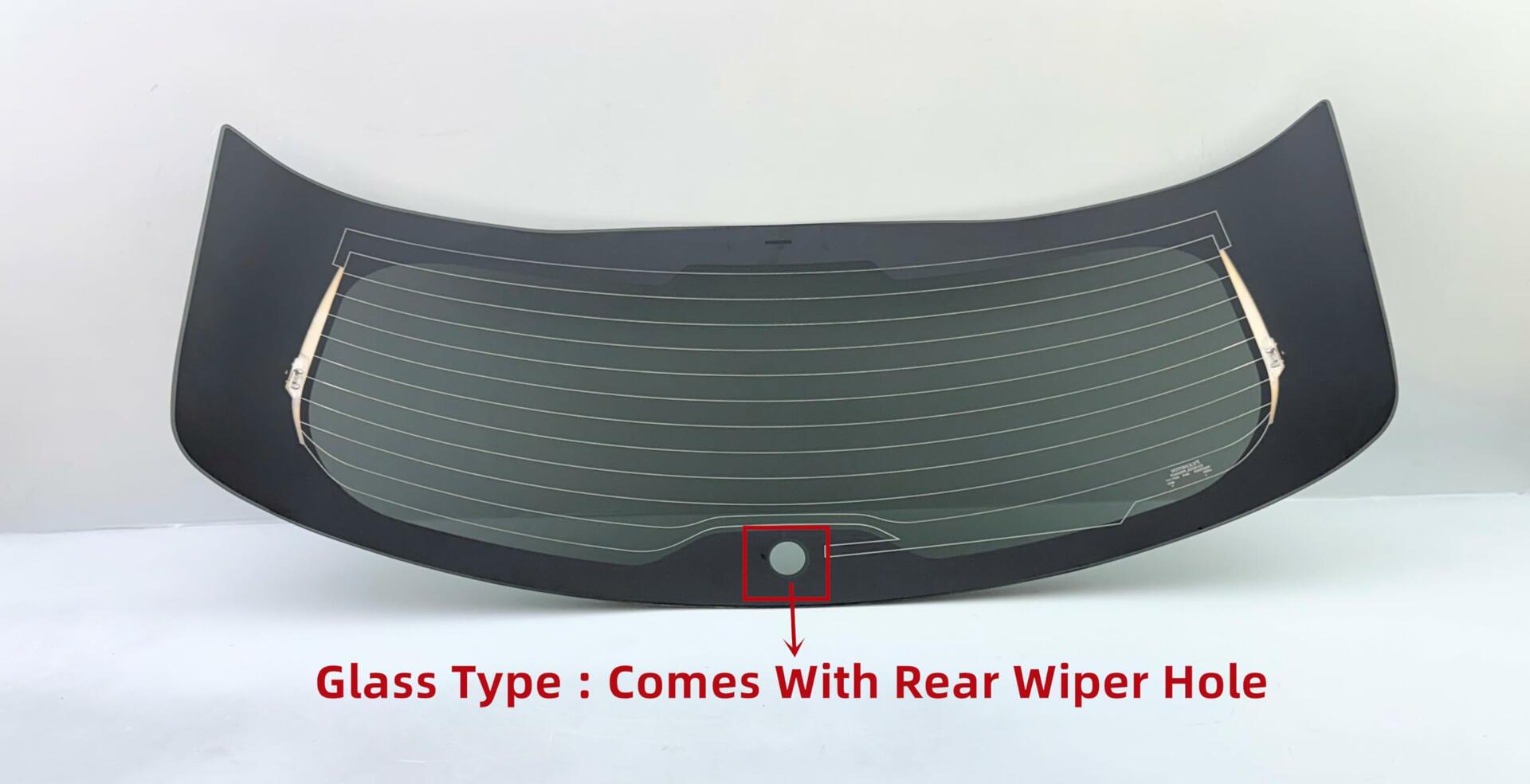 Heated Rear Back Window Tailgate Glass W/Wiper-Hole Compatible with Toyota Corolla Cross 2022-2026 (Not For Corolla)