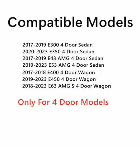 Tempered Passenger Right Side Front Door Window Door Glass Compatible with Mercedes Benz E300 E43AMG 2017-2019 / E350 2020-2023 / E53AMG 2019-2023 / E400 E450 E63AMG 2017-2023 4 Door Models