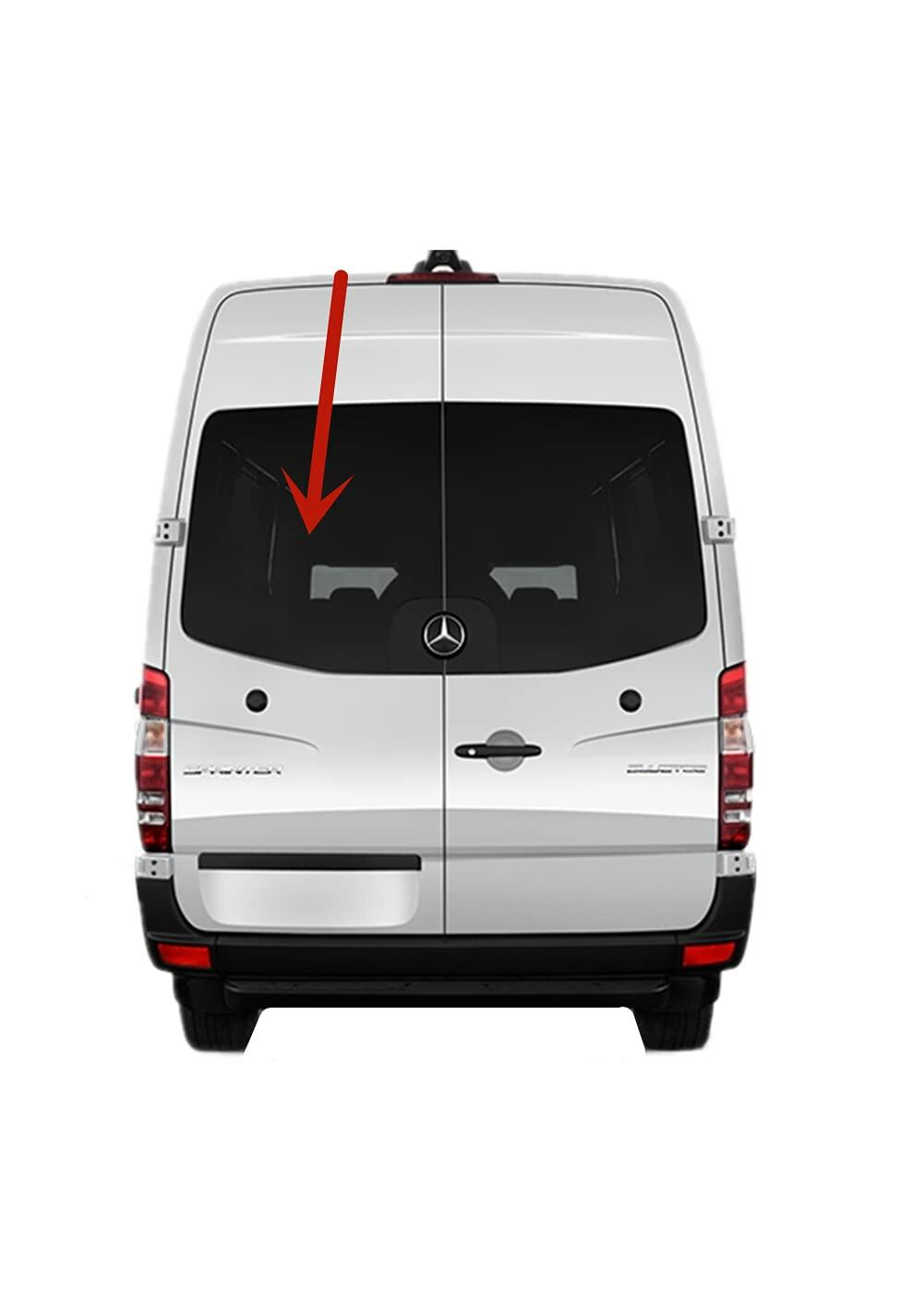 NAGD Factory Privacy Tinted Back Window Glass, Left Side, Compatible with 2007-2018 Sprinter (Dodge, Freightliner, Mercedes Benz), Tempered Glass, Solar Controlled, UV Protection