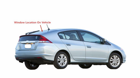 Heated W/Antenna Style Tempered Rear Back Window Back Glass Compatible with Honda Insight 2010-2011 Models