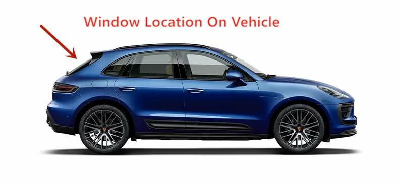 Tempered Heated Rear Tailgate Back Window Back Glass Compatible with Porsche Macan 2015-2025 Models